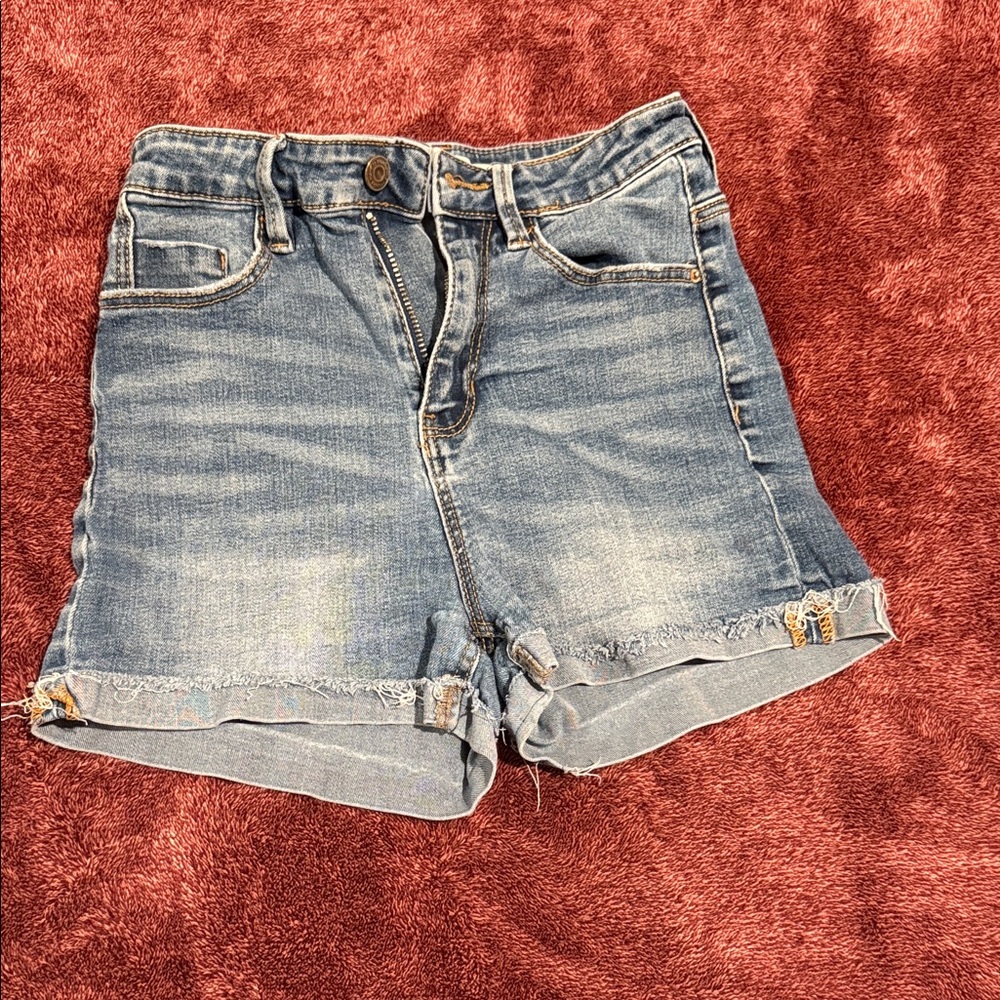Stradivarius Light Blue Jean Shorts